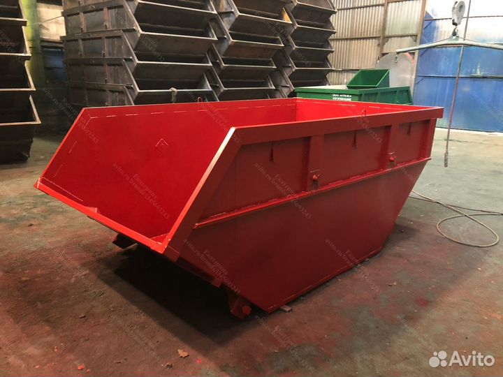 Мусорный бункер из металла 8м3 Арт b4501