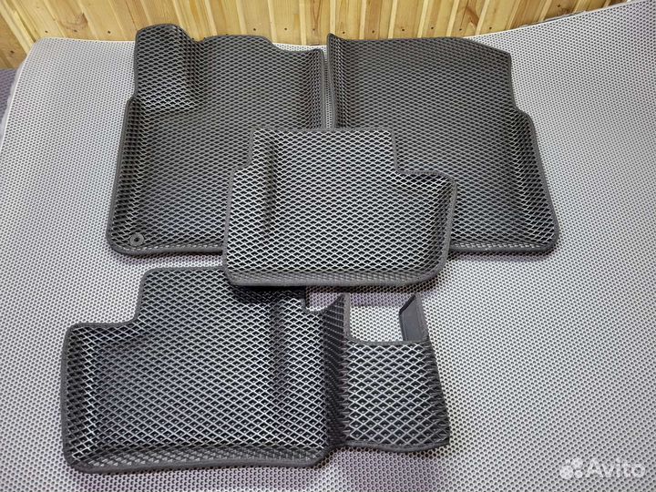 Коврики эва на ситроен с4 2 с бортами и 3Dлапкой