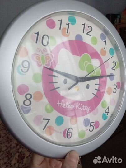 Часы настенные детские Hello Kitty