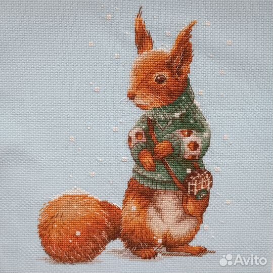 Картина вышитая крестом ручная работа