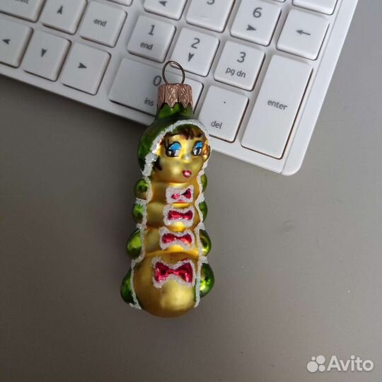 Елочная игрушка. Пингвин. Стеклянные