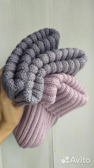 Шапка женская вязаная ручная работа