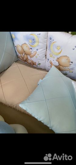 Бортики в кроватку, балдахин, клеёнка в кроватку