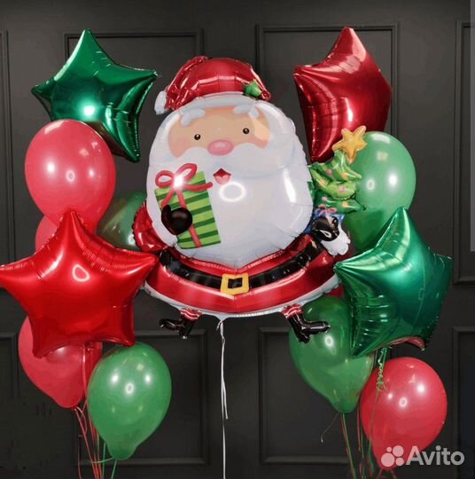 Шары гелиевые Новогодние