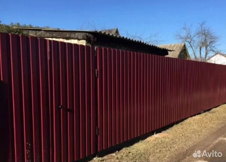 Установка заборов под ключ монтаж забора