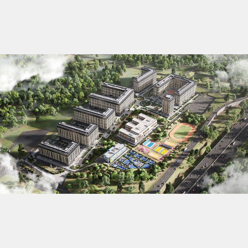 3-к. квартира, 71,7 м², 1/19 эт.