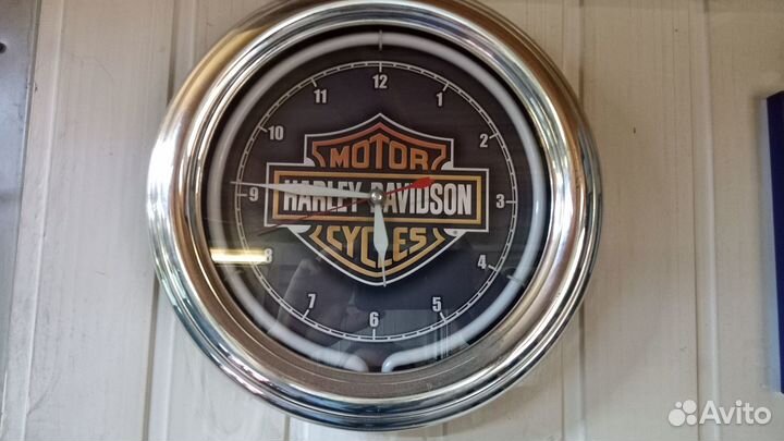 Металлические таблички часы Harley