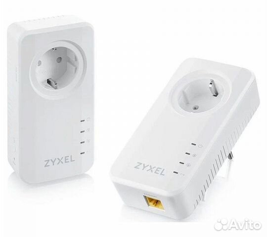 Сетевой адаптер Powerline Zyxel PLA6457 (2шт)