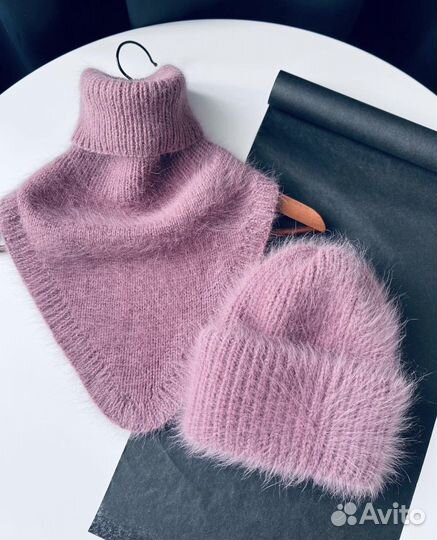 Зимняя шапка из ангоры