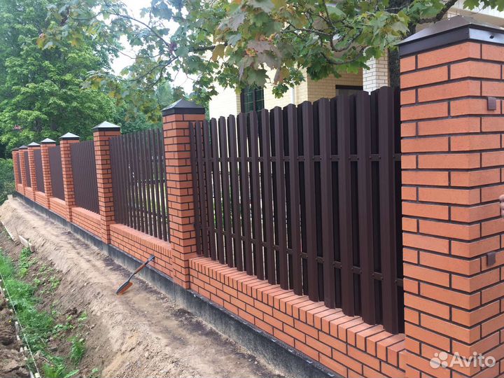 Установка забора