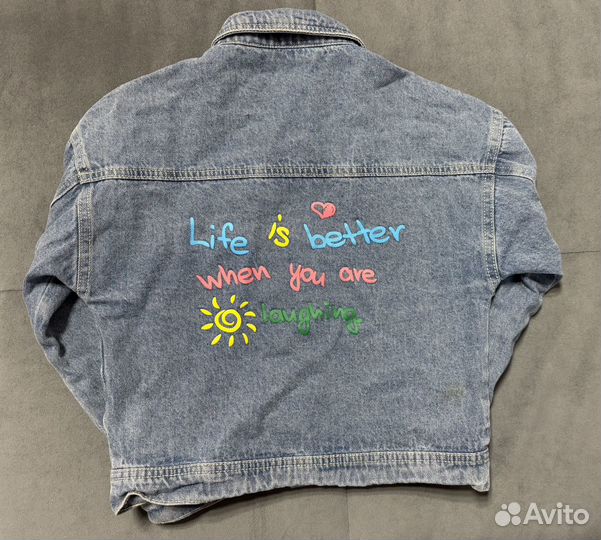 Джинсовая куртка для девочки 116