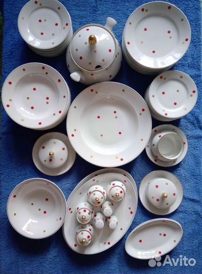 Фарфоровые сервизы производства гдр 80х гг