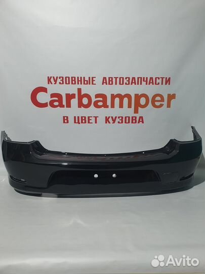 Задний бампер на Рено Логан 1 черная жемчужина 676