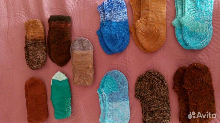 Тапочки-носки-следмки ручной работы в ассортименте