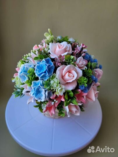 Букет из мыла ручной работы