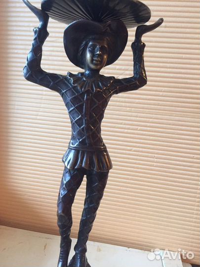 Бронзовый подсвечник «Арлекин»