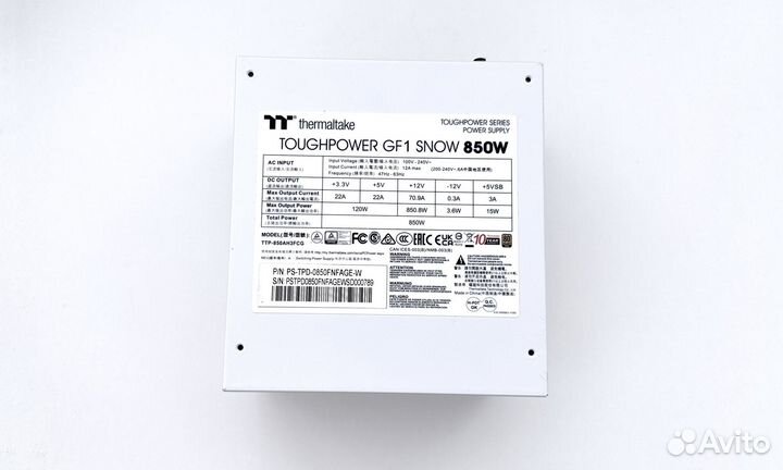 Блок питания Thermaltake Toughpower GF1 Snow 850W