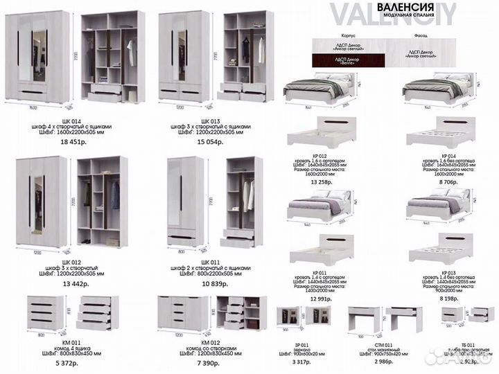 Кровать белая кр-014 Валенсия