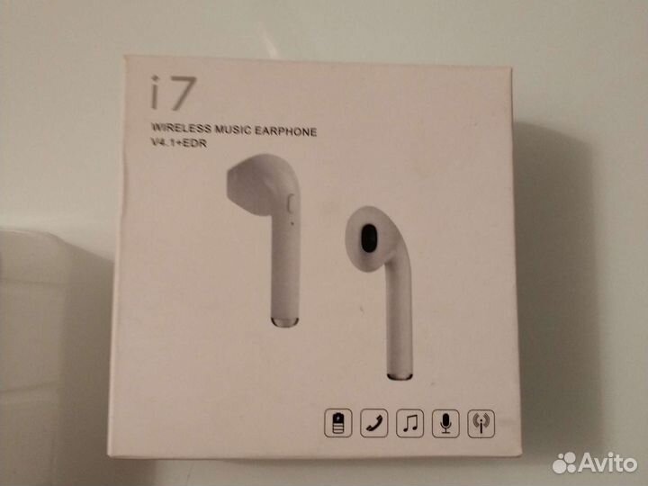 Беспроводной bluetooth наушник i7 - v4.1+EDR