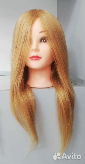 Голова манекен натуральные волосы
