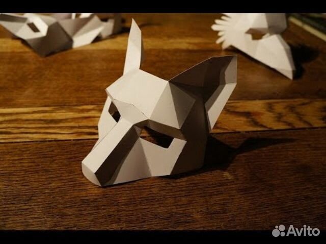 Голова для аксессуаров. 3D конструктор - оригами из картона в Минске по выгодной цене
