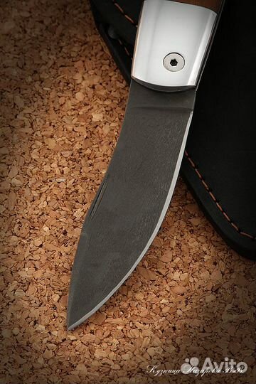 Нож складной Скат сталь Х12мф накладки коричневый