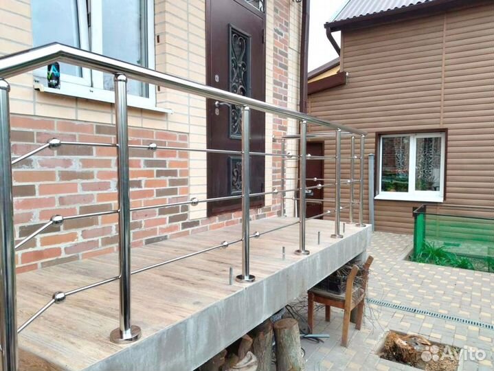Ограждения, перила лестниц из нержавейки