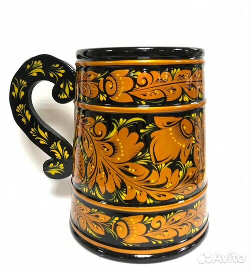 Сухарница. Солонка. Кружка. Хохлома