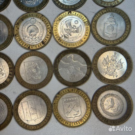 Монеты 10 рублей Юбилейные 36 штук Республики