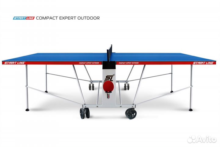 Стол теннисный Compact expert 6 Всепогодный Синий