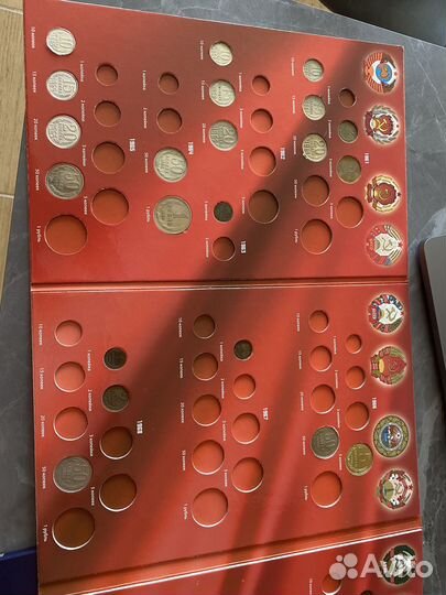 Коллекция монет СССР 1961-1991 гг 3 тома