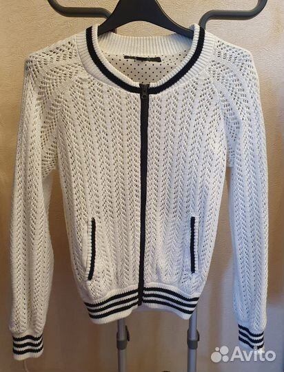 Кофта на молнии XS хлопок