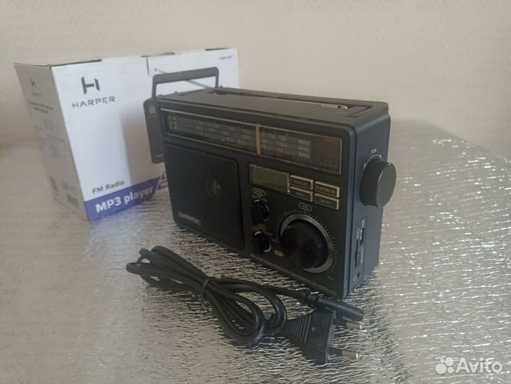 Радиоприёмник harper. SD/USB/MicroSD/MP3/WMA