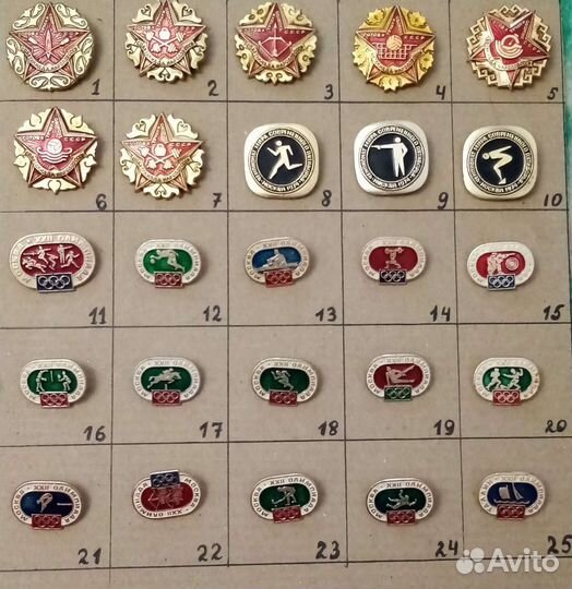 Значки СССР гто бгто олимпиада 80