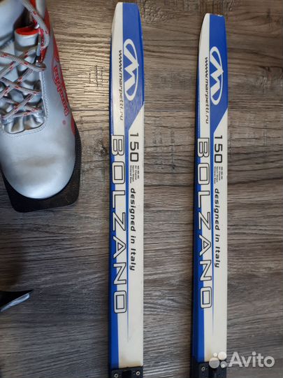 Лыжи детские 150. Полный комплект. Marpetti