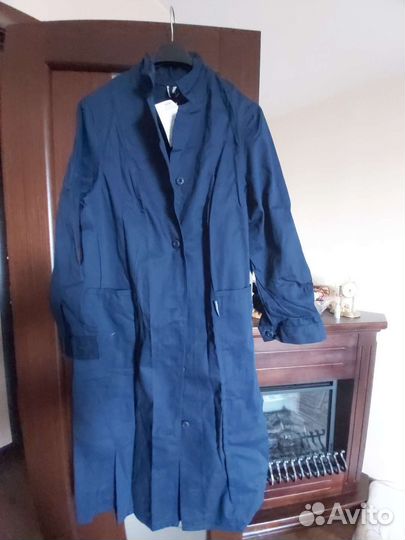 Халат рабочий синий