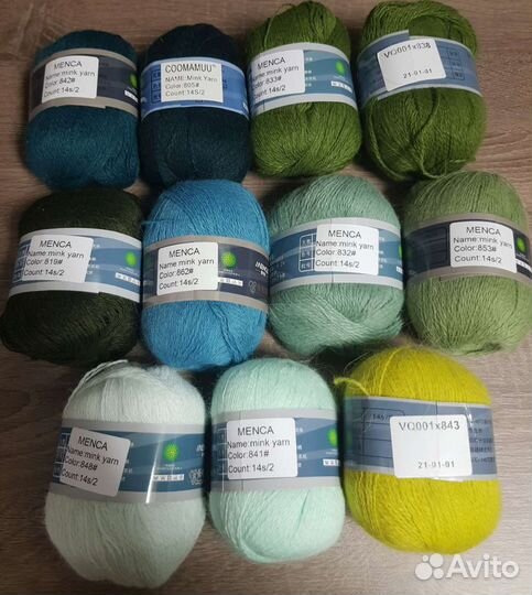 Пряжа пух норки