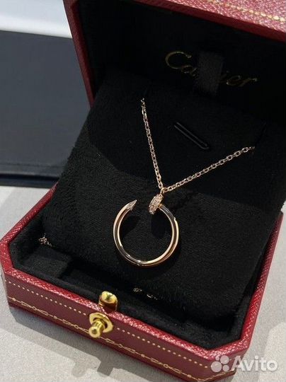 Золотое колье cartier Juste un Clou с бриллиантами