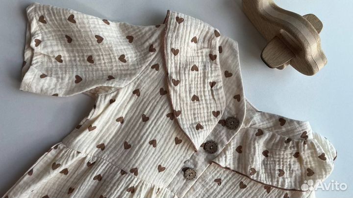 Платье для девочки 110 116 муслин новое