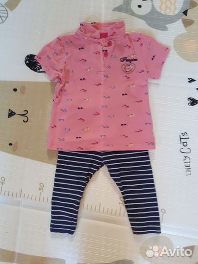 Пакет вещей на девочку 74р