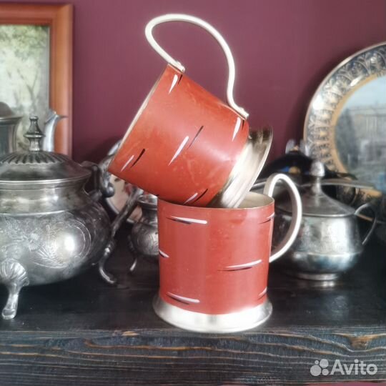 Подстаканники винтажные редкие Березка