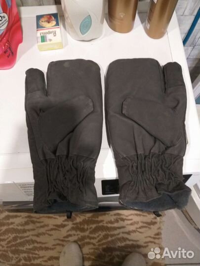 Рукавицы меховые трёхпалые