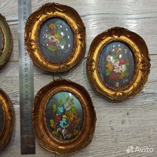 Панно, картины миниатюры, Италия, винтаж