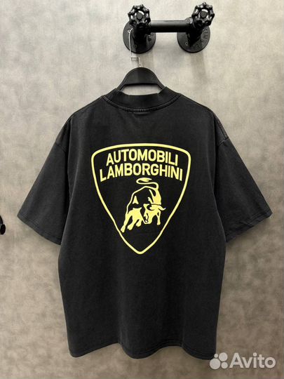 Футболка Balenciaga Lamborghini оверсайз
