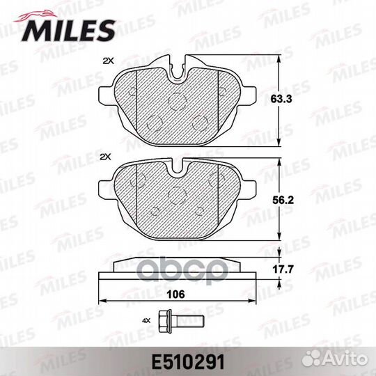 Колодки тормозные BMW 5 F10/F11/X3 F25/Z4 E89 2