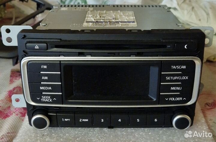 Штатная магнитолла kia rio 2015 г