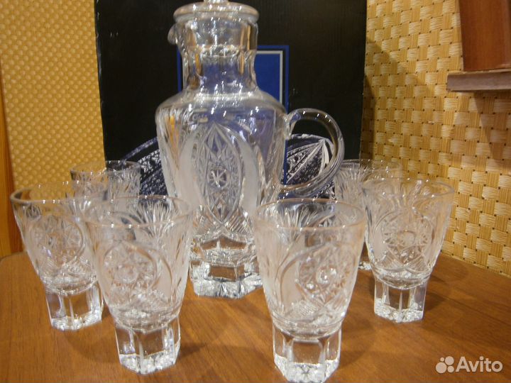 Наборы с графинами Банкетные хрусталь Дятьково