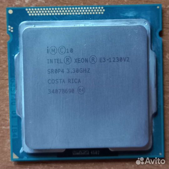 Процессор Intel Xeon E3-1230 V2 (i7 3770) LGA 1155
