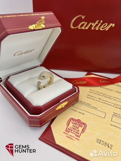 Кольцо cartier panthere с бриллиантами