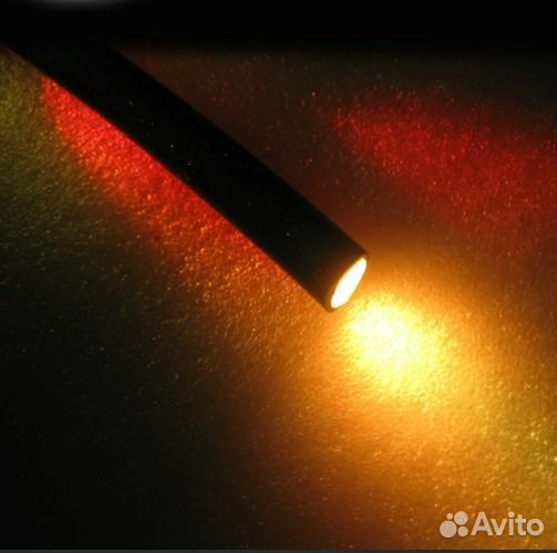 Кабель торцевого свечения 6мм pmma в оплётке